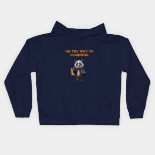 Panda Lover. On the Way to Learning Kids Hoodie